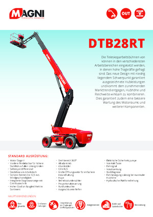 Piattaforme aeree telescopiche gommate MAGNI DTB28RT