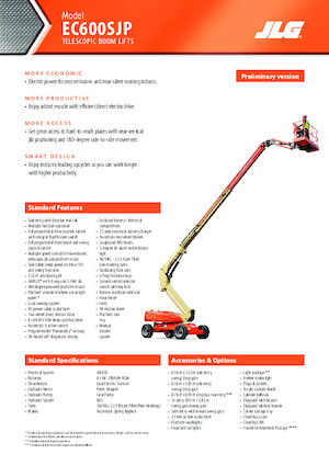 Piattaforme aeree telescopiche gommate JLG EC600SJP