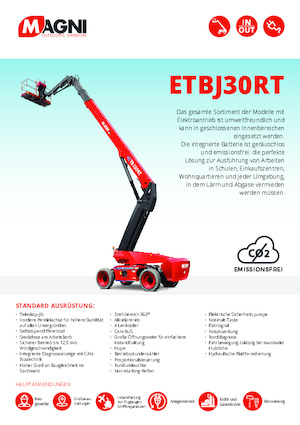 Piattaforme aeree telescopiche gommate MAGNI ETBJ30RT