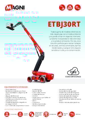 Piattaforme aeree telescopiche gommate MAGNI ETBJ30RT