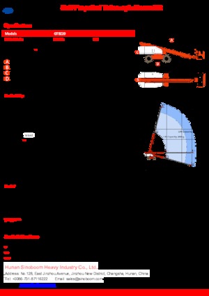 Piattaforme aeree telescopiche gommate Sinoboom GTBZ20