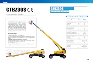 Piattaforme aeree telescopiche gommate XCMG GTBZ30S
