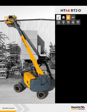 Piattaforme aeree telescopiche gommate Haulotte HT46 RTJ O