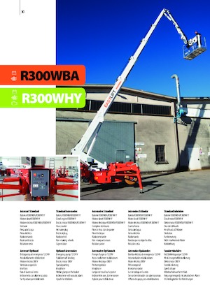 Piattaforme aeree telescopiche gommate Easy Lift R300WBA 
