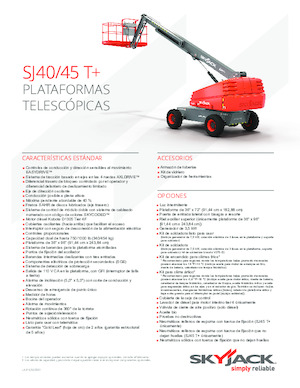 Piattaforme aeree telescopiche gommate Skyjack SJ 45 T+