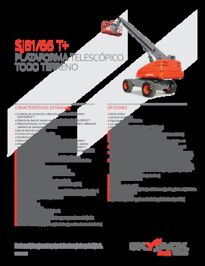 Piattaforme aeree telescopiche gommate Skyjack SJ 66 T+