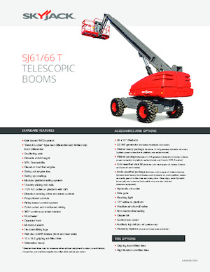 Piattaforme aeree telescopiche gommate Skyjack SJ 66 T