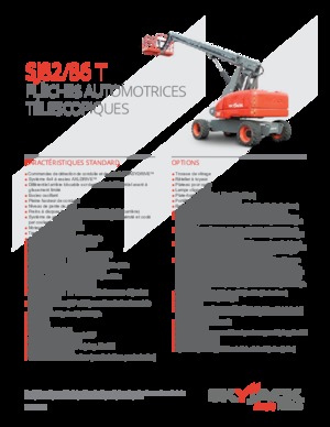 Piattaforme aeree telescopiche gommate Skyjack SJ 82 T