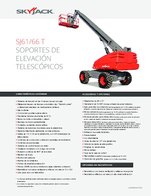 Piattaforme aeree telescopiche gommate Skyjack SJ 61 T