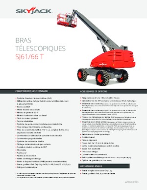 Piattaforme aeree telescopiche gommate Skyjack SJ 61 T