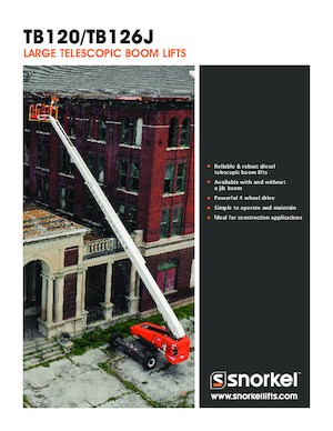 Piattaforme aeree telescopiche gommate Snorkel TB126J