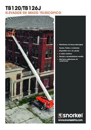 Piattaforme aeree telescopiche gommate Snorkel TB126J