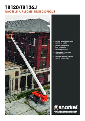 Piattaforme aeree telescopiche gommate Snorkel TB126J