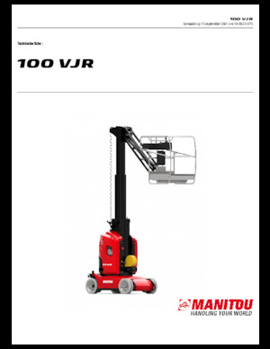 Piattaforme aeree verticali Manitou 100 VJR