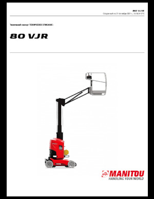 Piattaforme aeree verticali Manitou 80 VJR