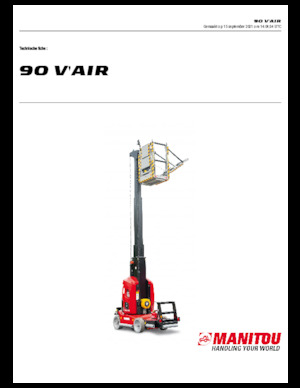 Piattaforme aeree verticali Manitou 90 V´Air