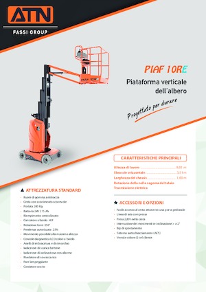 Piattaforme aeree verticali ATN PIAF 10RE