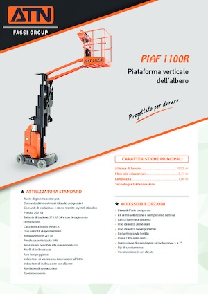 Piattaforme aeree verticali ATN PIAF 1100R