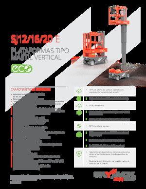 Piattaforme aeree verticali Skyjack SJ 12 E