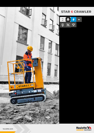 Piattaforme aeree verticali Haulotte Star 6 Crawler