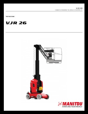 Piattaforme aeree verticali Manitou VJR 26