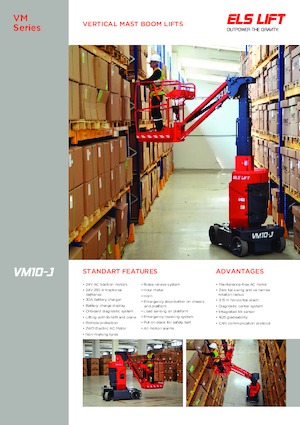 Piattaforme aeree verticali ELS Lift VM 10-J