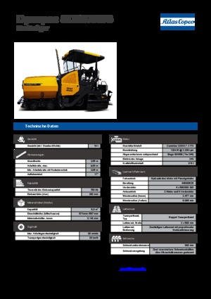 Finitrici stradali gommate Dynapac SD 2500 WS