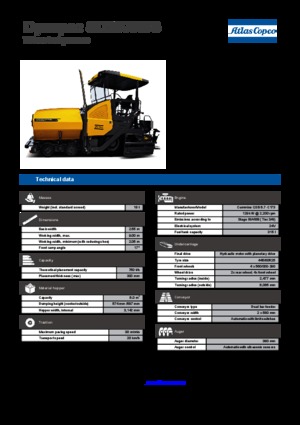 Finitrici stradali gommate Dynapac SD 2500 WS