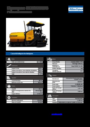 Finitrici stradali gommate Dynapac SD 2500 WS