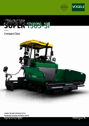 Finitrici stradali gommate Vögele Super 1303-3i