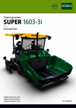 Finitrici stradali gommate Vögele Super 1603-3i