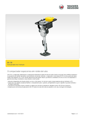 Costipatori Diesel e Benzina Wacker BS 30