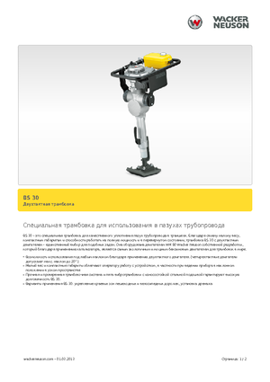 Costipatori Diesel e Benzina Wacker BS 30