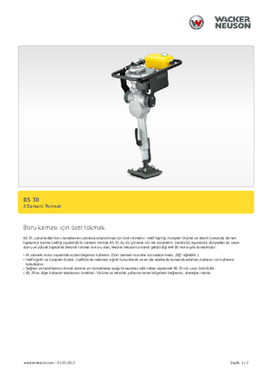 Costipatori Diesel e Benzina Wacker BS 30