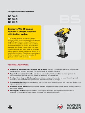 Costipatori Diesel e Benzina Wacker Neuson BS 70-2i 11