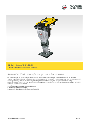 Costipatori Diesel e Benzina Wacker BS 70-2i 11