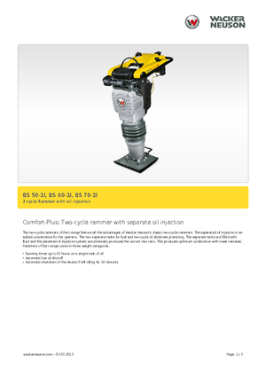 Costipatori Diesel e Benzina Wacker BS 70-2i 11