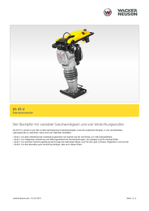 Costipatori Diesel e Benzina Wacker BS 65 V 11