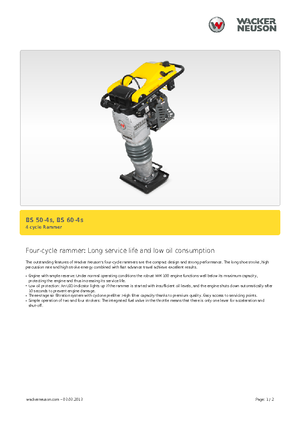 Costipatori Diesel e Benzina Wacker Neuson BS 60-4 As 11