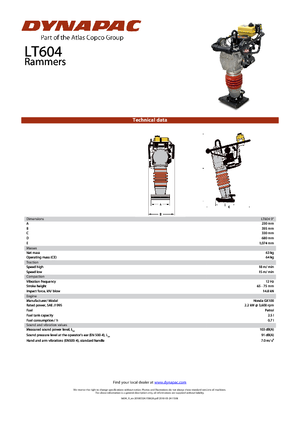 Costipatori Diesel e Benzina Dynapac LT 604-9