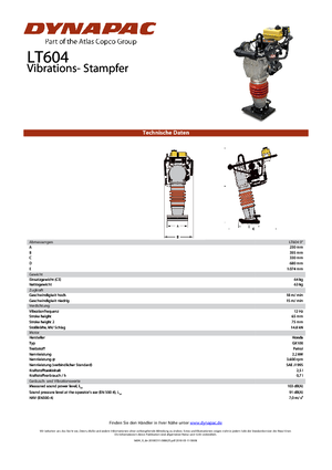 Costipatori Diesel e Benzina Dynapac LT 604-9