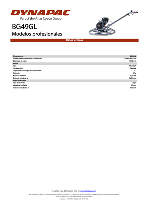 Lisciatrici Dynapac BG 49 GL