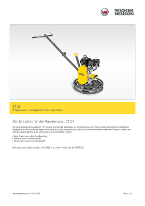 Lisciatrici Wacker Neuson CT 24-4 A