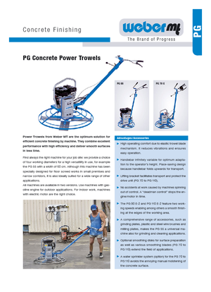 Lisciatrici weber mt PG 90