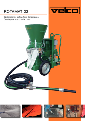 Spruzzatrice di calcestruzzo VELCO Rotamat  0,4tb 32