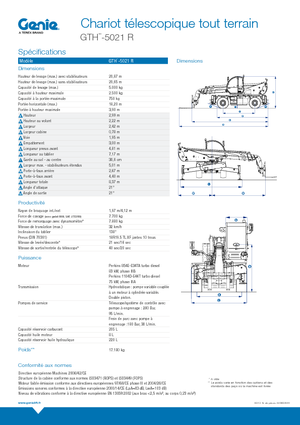 Sollevatori telescopici con torretta girevole Genie GTH 5021 R