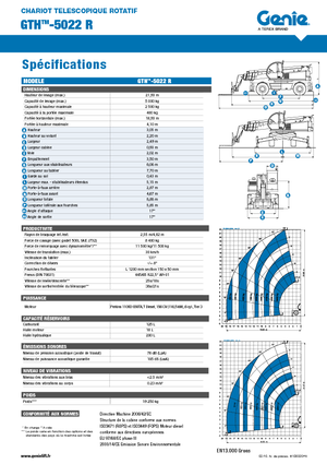 Sollevatori telescopici con torretta girevole Genie GTH 5022 R