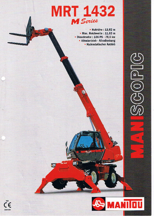 Sollevatori telescopici con torretta girevole Manitou MRT 1432