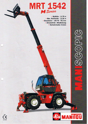 Sollevatori telescopici con torretta girevole Manitou MRT 1542