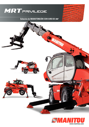 Sollevatori telescopici con torretta girevole Manitou MRT 1850+ Privilege